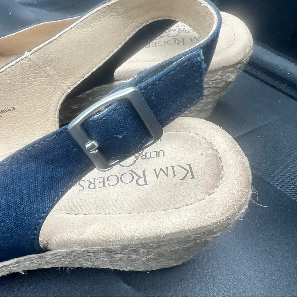 Kim rogers Dyann Navy Wedge shoes